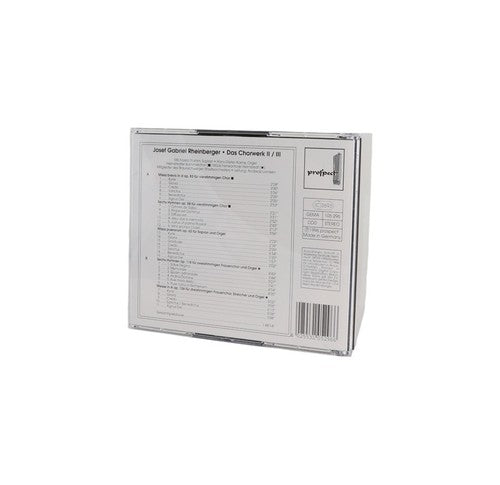 Rheinberger - Das Chorwerk II / III - Box Set 2 CDs - cpo