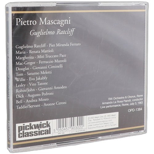 Mascagni - Guglielmo Ratcliff - Box Set 2 CDs - Opera D'Oro - 2003