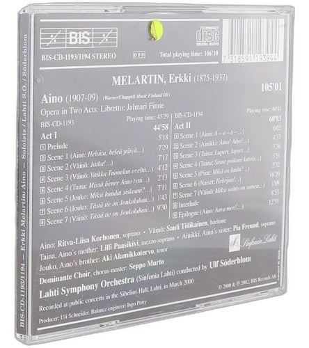 Erkki Melartin - Aino (2 CD Set) - Chorlton Analogue