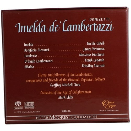 Donizetti - Imelda de' Lambertazzi - Box Set 2 SACDs - Opera Rara - 2008 - Chorlton Analogue