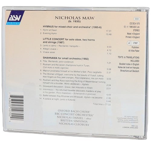 Nicholas Maw - Hymnus / Little Concert / Shahnama (CD)