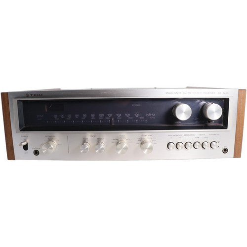 Trio KR-5400 AM FM Stereo Receiver Solid State Walnut Japan Tested - Chorlton Analogue