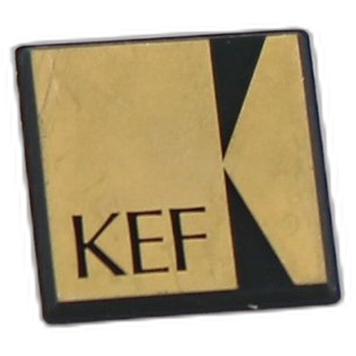 KEF Speaker Badge Push Fit Gold Logo Emblem Genuine Original Part Spare