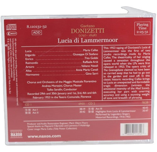 Gaetano Donizetti - Lucia di Lammermoor (Callas, di Stefano, Gobbi) (2 CD Set) - Chorlton Analogue