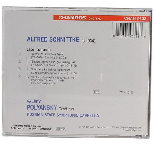 Schnittke - Choir Concerto - CD - Chandos - 1994 - Valery Polyansky