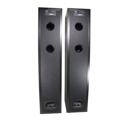 Mission LX-3 Floorstanding Speakers Pair Black Oak Single Wire One Owner Tested