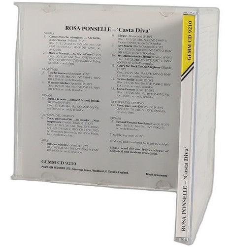Rosa Ponselle - Casta Diva (CD) - Chorlton Analogue