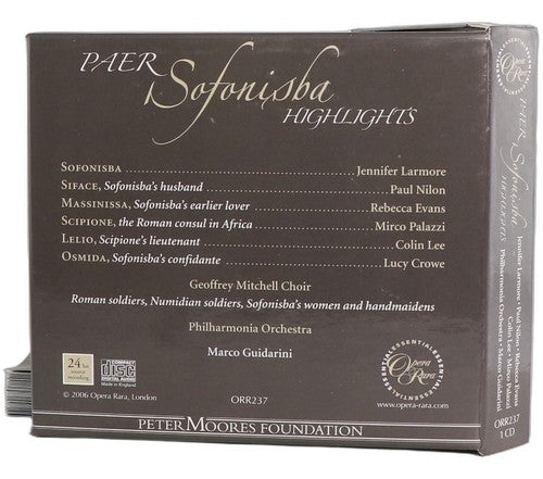 Ferdinando Paer - Sofonisba (Highlights) (CD)