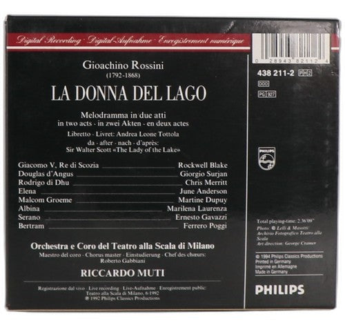 Rossini - La Donna Del Lago - Box Set 2 CDs - Philips Classics - 1992