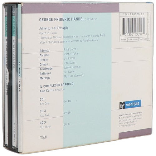 Georg Friedrich Händel - Admeto Re Di Tessaglia (3 CD Set) - Chorlton Analogue
