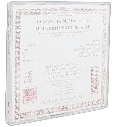 Giovanni Paisiello - Il Divertimento dei Numi (CD) - Chorlton Analogue