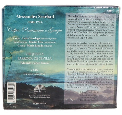Scarlatti - Colpa, Pentimento E Grazia - Box Set 2 CDs - Harmonia Mundi France