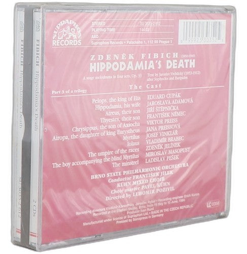 Zdeněk Fibich - Hippodamia's Death • Smrt Hippodamie (2 CD Set) - Chorlton Analogue