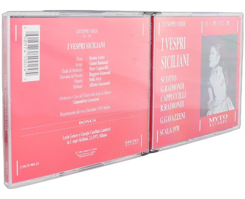 Verdi - I Vespri Siciliani - Box Set 2 CDs - Myto Records - 1990