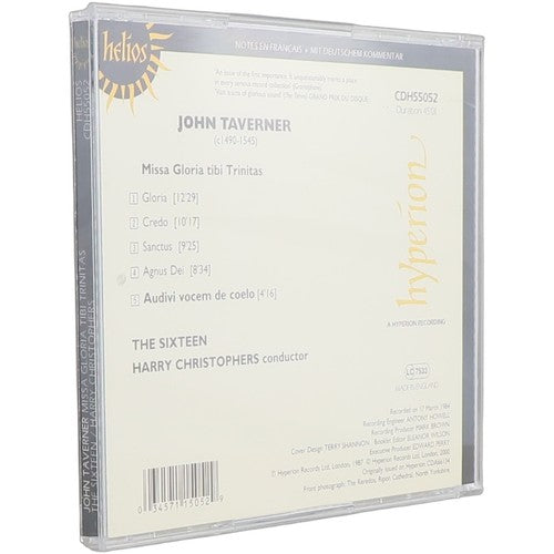 John Taverner - Missa Gloria Tibi Trinitas - Audivi Vocem De Coelo (CD) - Chorlton Analogue