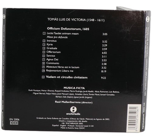 De Victoria - Officium Defunctorum - CD - Enchiriadis - 2002 - Musica Ficta (4)