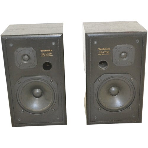 Technics SB-CS50 Bookshelf Speakers Pair 2-Way Stereo Grilles - Chorlton Analogue