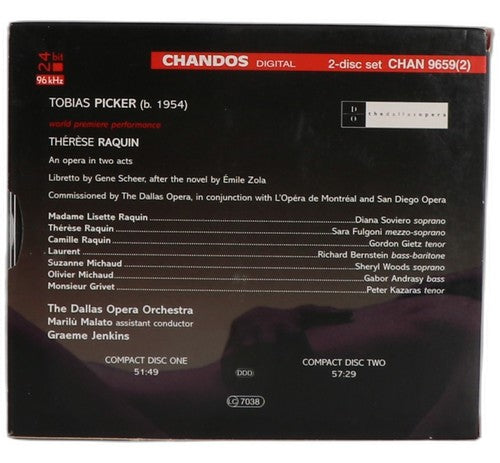 Picker - Thérèse Raquin - Box Set 2 CDs - Chandos - 2002