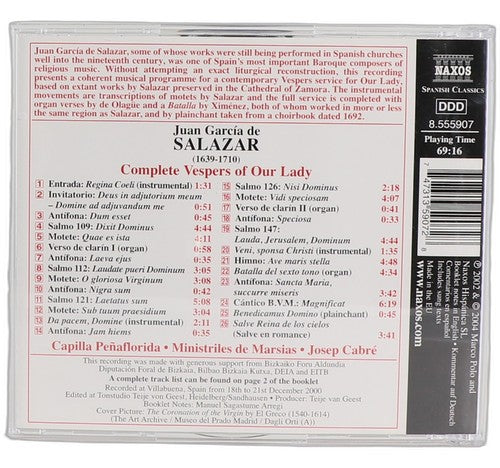 de Salazar - Complete Vespers Of Our Lady - CD - Naxos - 2004