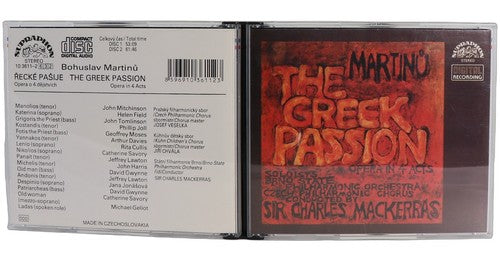 Martinů - The Greek Passion (Řecké Pašije) – Opera in 4 Acts - Box Set 2 CDs