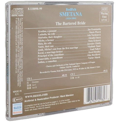 Bedřich Smetana - The Bartered Bride (2 CD Set) - Chorlton Analogue