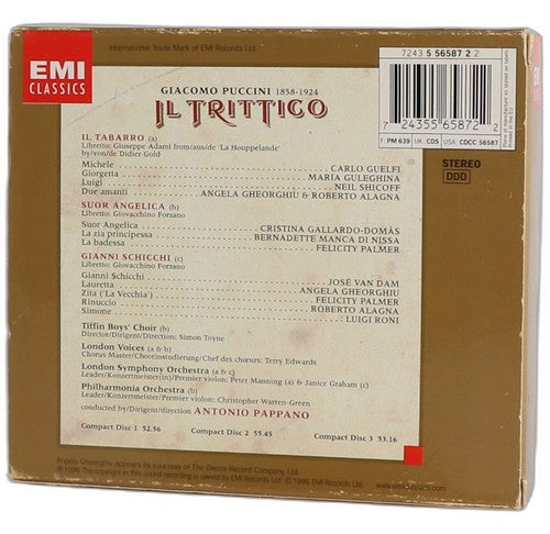 Puccini - Il Trittico: Il Tabarro - Suor Angelica - Gianni - Box Set 3 CDs