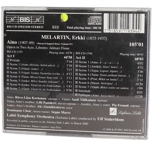 Erkki Melartin - Aino (2 CD Set) - Chorlton Analogue