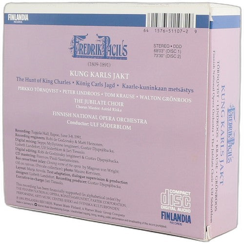Fredrik Pacius - Kung Karls Jakt (The Hunt of King Charles) (2 CD Set) - Chorlton Analogue