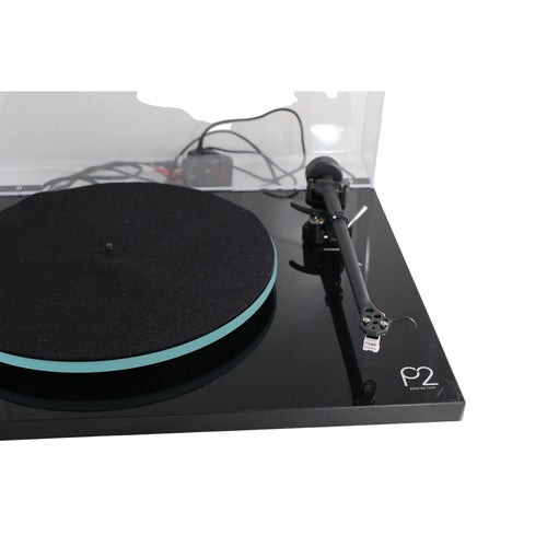 Rega Planar 2 P2 Turntable RB220 Tonearm Rega Carbon MM Belt Drive Black Tested