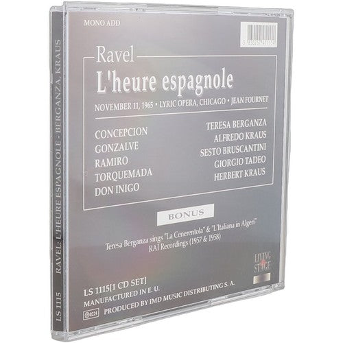 Maurice Ravel - L'Heure Espagnole (CD) - Chorlton Analogue