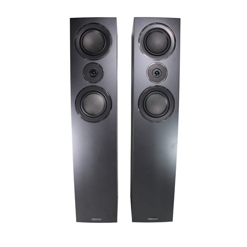Mission LX-3 Floorstanding Speakers Pair Black Oak Single Wire One Owner Tested