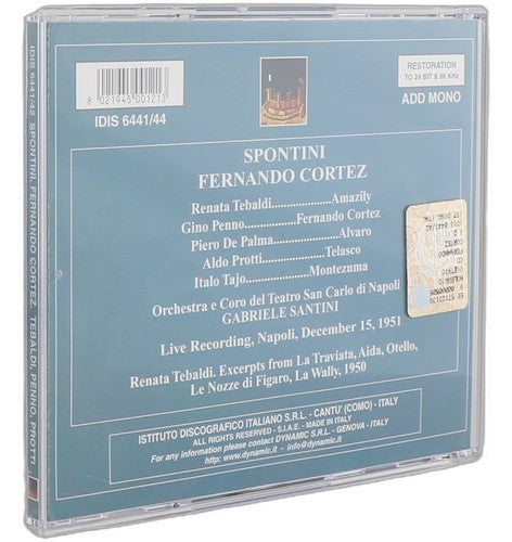 Spontini - Fernando Cortez - Box Set 2 CDs - Istituto Discografico Italiano