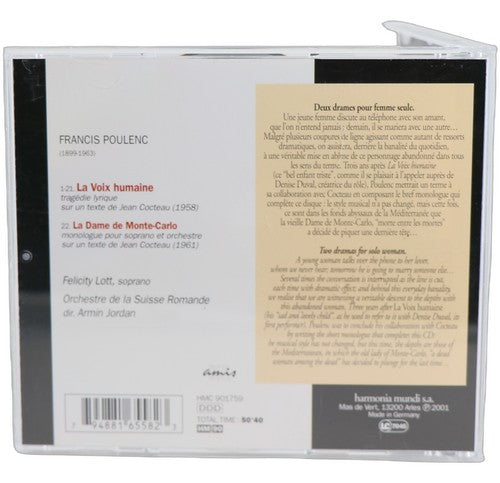 Poulenc - La Voix humaine - CD - Harmonia Mundi France - 2001 - Chorlton Analogue