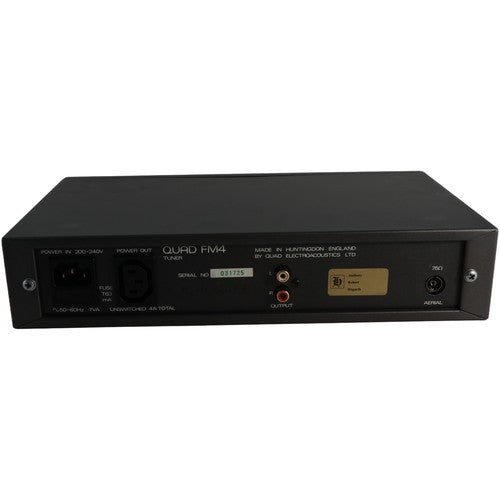 Quad FM4 FM Tuner Charcoal Grey Serviced Working Presets Vintage UK - Chorlton Analogue