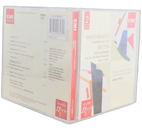 Dmitri Shostakovich - Symphonies 4 & 5 / Sinfonia Da Requiem / Four Sea Interludes (2 CD Set) - Chorlton Analogue