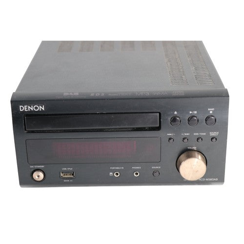 Denon RCD-M38DAB Micro Hi-Fi CD Receiver DAB FM Tuner USB Black Tested - Chorlton Analogue