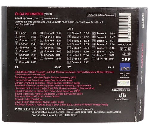 Olga Neuwirth - Lost Highway (2 CD Set) - Chorlton Analogue