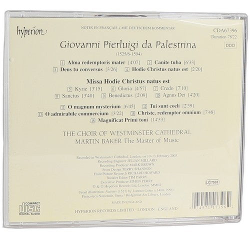 da Palestrina - Music For Advent And Christmas - CD - Hyperion