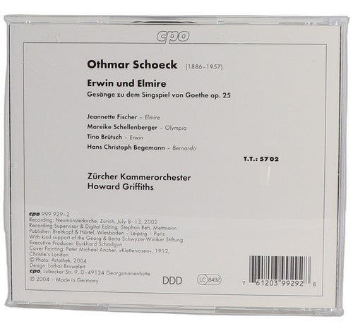 Schoeck - Erwin und Elmire, Op. 25 - CD - CPO - 2005