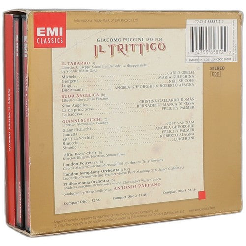 Puccini - Il Trittico: Il Tabarro - Suor Angelica - Gianni - Box Set 3 CDs