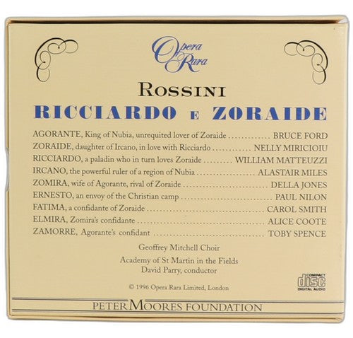 Rossini - Ricciardo e Zoraide - Box Set 3 CDs - Opera Rara - 1996