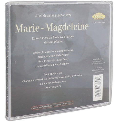 Massenet - Marie-Magdeleine - Box Set 2 CDs - Bella Voce