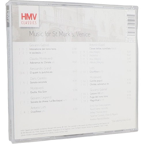 Taverner Consort, Choir & Players - Music For St Mark's, Venice (CD)