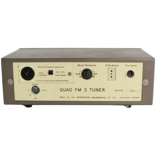 Quad FM3 FM Tuner Analogue Huntingdon England Tested Working UK