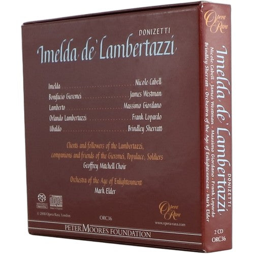 Donizetti - Imelda de' Lambertazzi - Box Set 2 SACDs - Opera Rara - 2008 - Chorlton Analogue