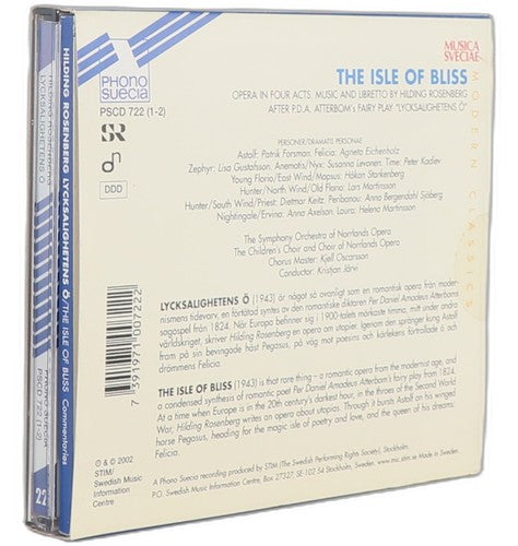 Hilding Rosenberg - Lycksalighetens Ö (2 CD Set) - Chorlton Analogue