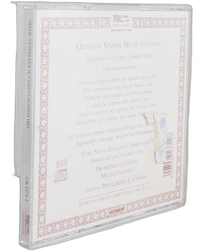 Mayr - Vespri Per Il Corpus Domini 1802 - CD - Bongiovanni - 2004