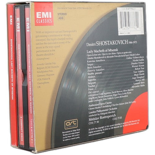 Dmitri Shostakovich - Lady Macbeth Of Mtsensk (2 CD Set) - Chorlton Analogue