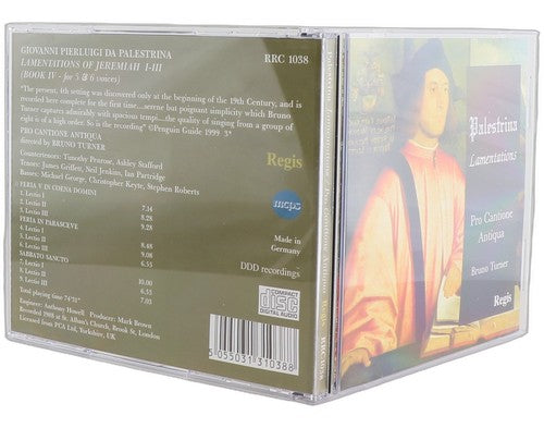 Palestrina - Lamentations of Jeremiah the Prophet, Book IV - CD - Regis Records