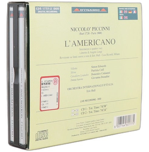 Piccinni - L'Americano - Box Set 2 CDs - Dynamic (4) - 1997